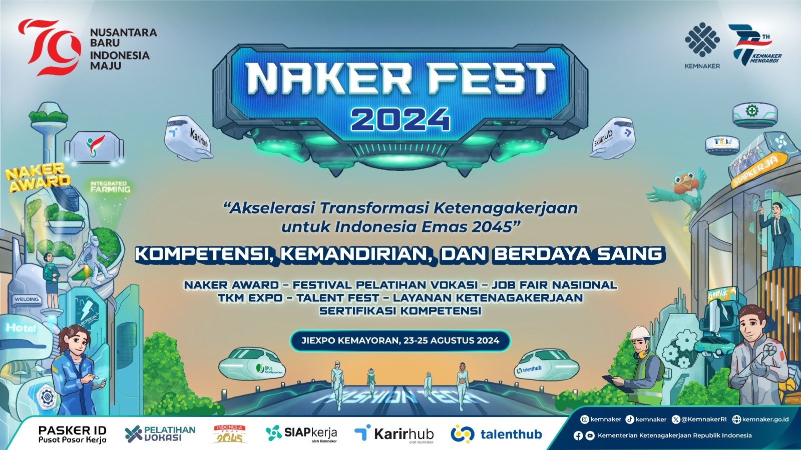 PESTA KETENAGAKERJAAN TERBESAR TAHUN INI! NAKER FEST 2024