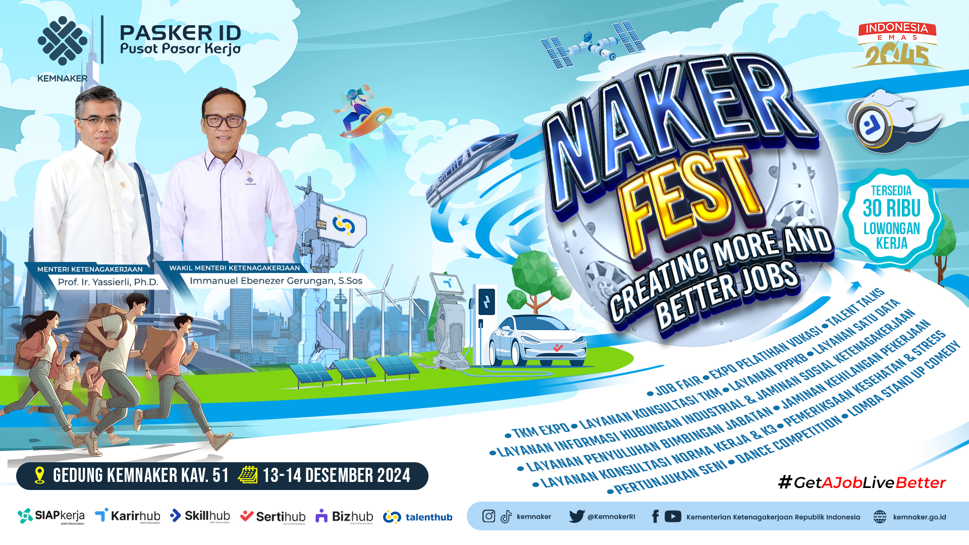 Naker Fest Jakarta 2024: Menciptakan Lebih Banyak dan Lebih Baik Peluang Kerja